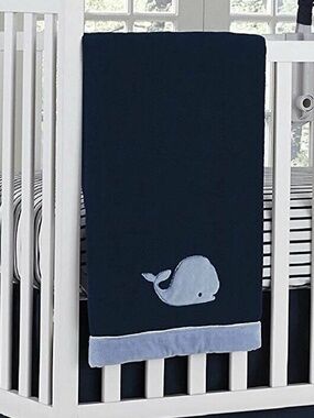 Nautica Kids: Whale Appliquéd Plush Blanket
